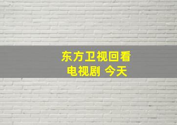 东方卫视回看 电视剧 今天